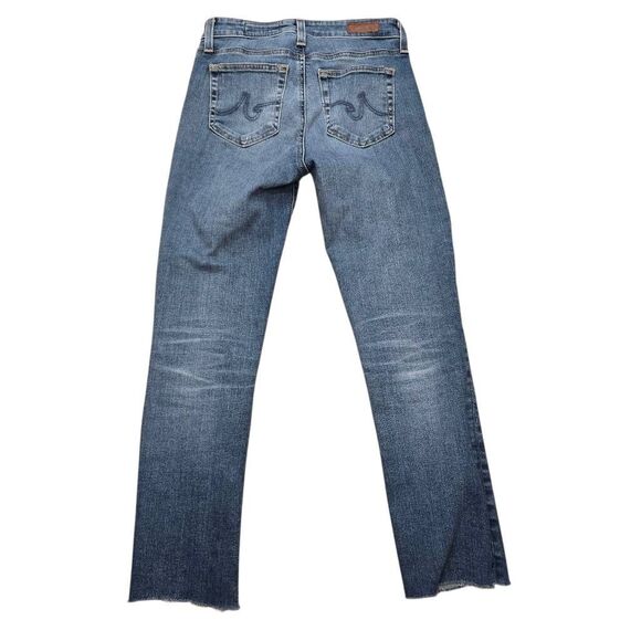 AG Mari Jeans Women's 25 Blue Denim High Rise Slim Straight Leg Zip‎ Fly - Picture 7 of 7